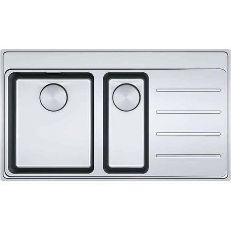 Evier Franke Mythos Inox MYX251-86 - Inox Lisse - Egouttoir A droite