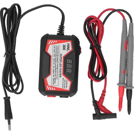 Testeur de LED, boîtier ABS inclus, outil de test pour le rétroéclairage TV (réparations), 85–265 V, prise européenne
