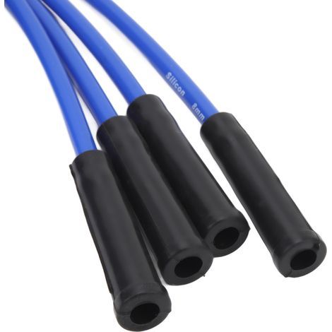 Hochleistungs-Zündkabelsatz (8 mm x 1 m) für 4-Zylinder-Fahrzeuge, blau