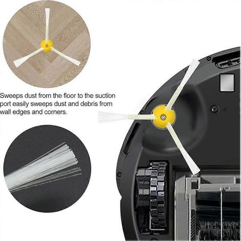 Pièces de rechange pour aspirateur robot iRobot Roomba séries 600, 675, 690, 692, 694, 610 et 670 : filtre, brosses de balayage des bords (1/5)