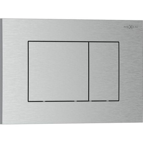 Bouton de chasse d'eau Mexen Tex 02, nickel brossé - 6102-10 (1/2)