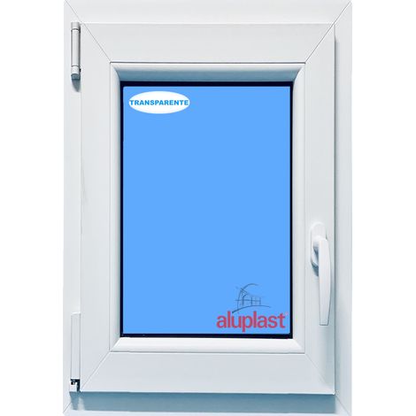 Ventana PVC 800x1000 Blanca Oscilobatiente Izquierda Vidrio Transparente (1/6)