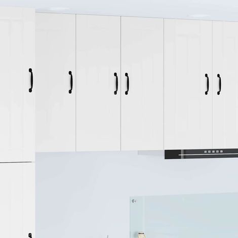 Wall Cabinet LUCCA 2 pcs White 30 x 31 x 80 cm Engineered Wood vidaXL