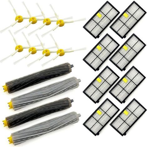 Filtre pour aspirateur brosse pour aspirateur Filtre de brosse pour aspirateur filtre de IRobot Roomba 800 900 Series 805 850 960 Aspirateur Accessoires Consumables Main Side Brosse Filtre Accessoires (1/5)