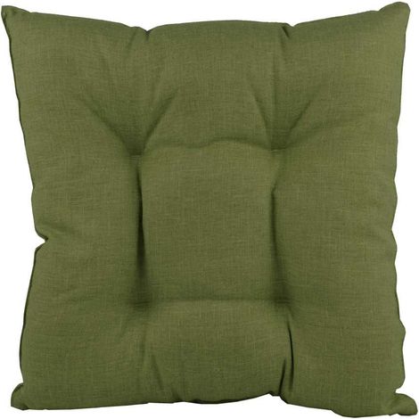Morbiflex Coprisedia Bordato Verde Scuro Cuscino 40x40 cm in Cotone