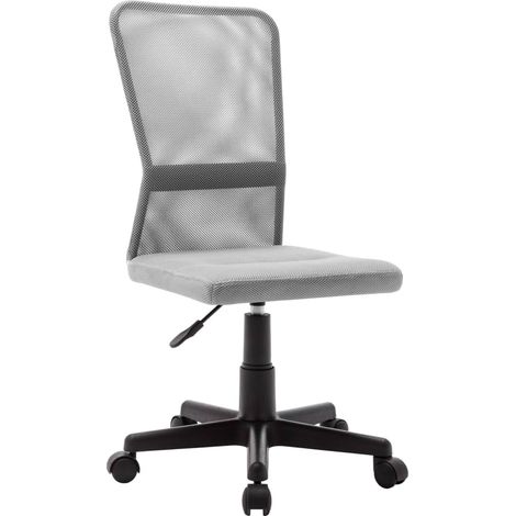 Chaise de bureau Gris 44x52x100 cm Tissu en maille