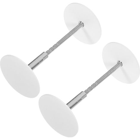 de 2 plaques de recouvrement rondes avec écrous en acier (1/5)