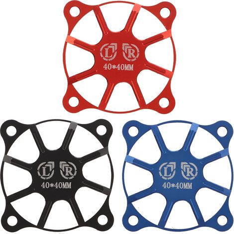 3-teilige Motorlüfterabdeckung, schwarz, rot, blau, 40 x 40 mm, leichte Aluminiumlegierung für RC-ESC-Motoren (1/5)
