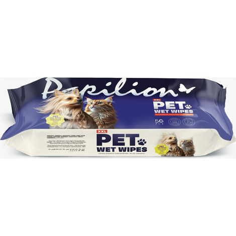 Papilion - Feuchttücher für Haustiere, 50 Stück. (1/2)