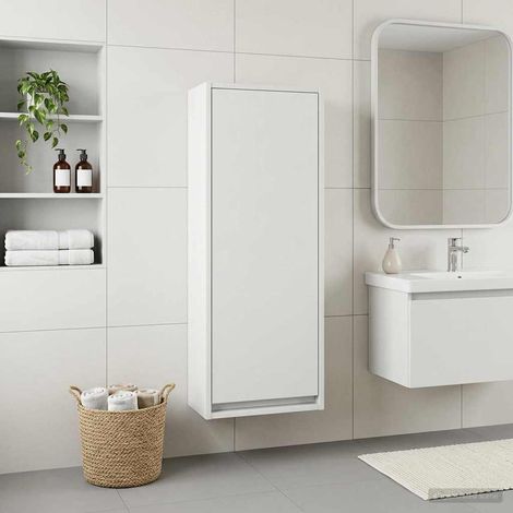 Vanidad de lavabo montada en la pared  35 x 20 x 81 cm