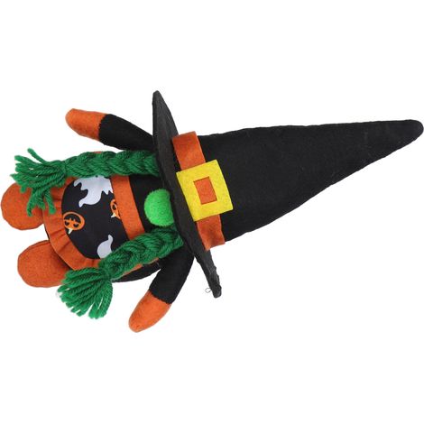 Lot Halloween Déco Thème Effrayant, Fête Familiale, Poupée Sorcière Décorative (1/5)
