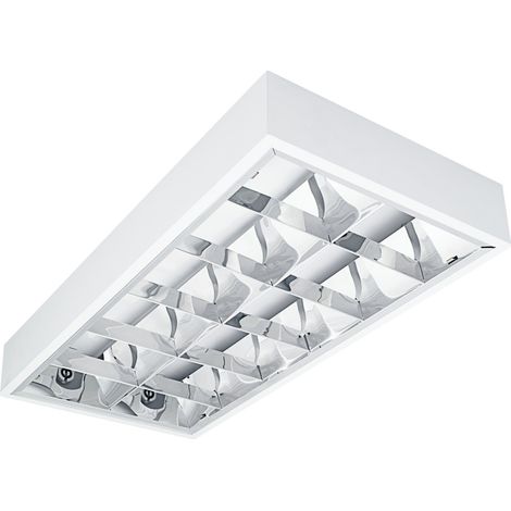 Plafonnier à grille alu – Rectangulaire – 2x18W – T8 – Blanc – Kanlux NOTUS (1/5)