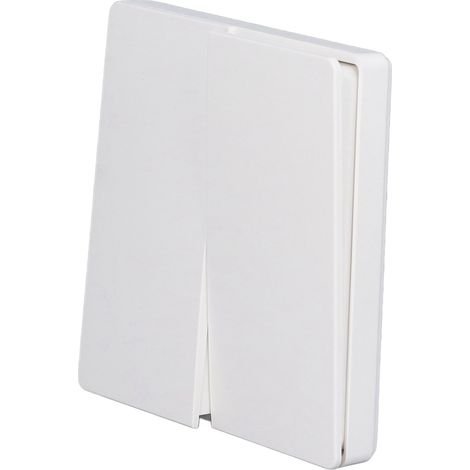 Panneau de commande sans fil auto-alimenté avec télécommande infrarouge 433 MHz, sans fil et sans piles, pour la maison, deux boutons (1/5)