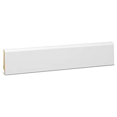 KGM Sockelleiste Coburger Profil weiß RAL 9016 14 x 60 mm 2,4 m