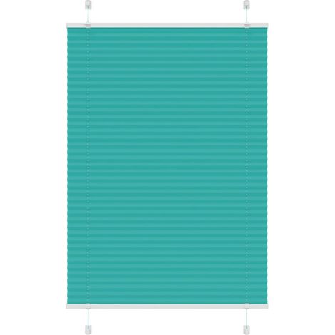 Plissee Petrolgrün 95x100 cm Stoffbreite 94,4 cm Polyester
