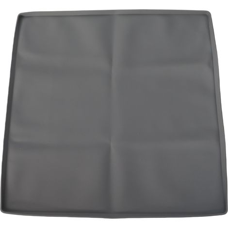 Housse de protection pour lave-linge et sèche-linge (60 x 60 cm) - Tapis anti-poussière en silicone imperméable et anti-poussière pour buanderie - Gris (1/5)
