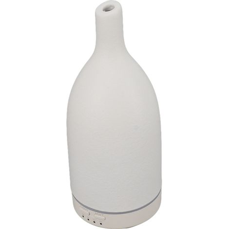 Diffuseur d'huiles essentielles en céramique, diffuseur d'aromathérapie à ultrasons, ultra-silencieux, sans eau, arrêt automatique, long bec, blanc, prise UE 100-240 V (1/5)