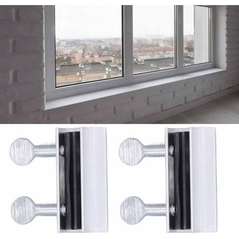 Set mit 10 Schiebefensterverriegelungen aus Aluminiumlegierung, Fensterverriegelung für Wohnmobile, Sicherheitsschloss mit Schlüssel, verstellbares Sicherheitsschloss (1/5)