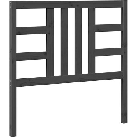 Maison Exclusive - Testiera per Letto Grigia 106x4x100 cm Legno Massello di Pino (1/5)