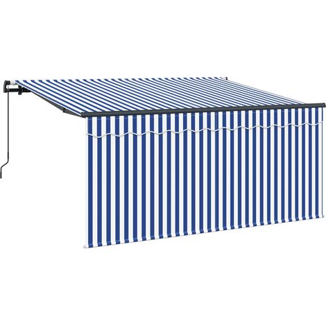 Tenda Retrattile Blu e Bianco 300 x 200 cm vidaXL (1/5)