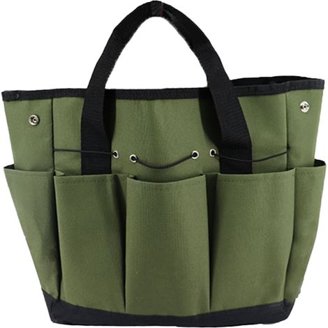 Sac À Outils De Jardin - Polyester 600D - 34 X 17 X 30 Cm - 8 Poches Organisées - 1 Pièce (1/5)