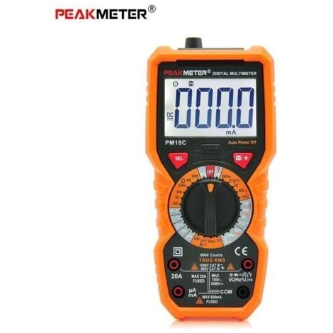 PM18C haute précision numérique de poche Multimètre Tension AC - DC Température actuelle (1/4)