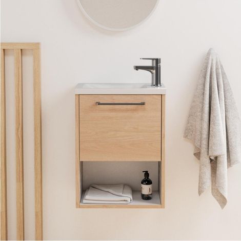 Conjunto mueble lavamanos + grifo NIKA