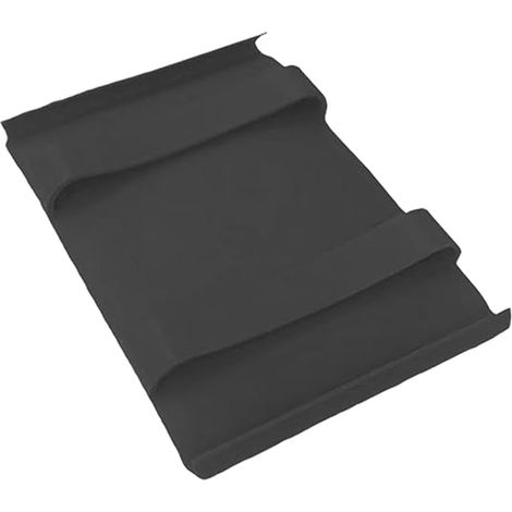 Protezione in silicone per il manico della pentola, rivestimento antiscivolo per uso alimentare, clip antiscottatura, per grigliare, cuocere al forno e utilizzare nel microonde (nero) (1/4)
