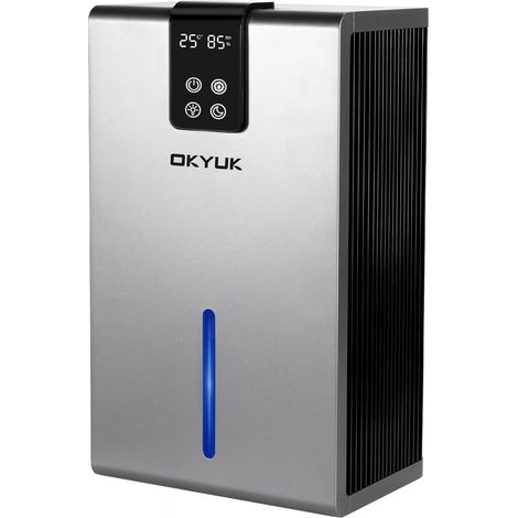 Déshumidificateur électrique 2800 ml pour la maison avec arrêt automatique, lumière LED 7 couleurs, idéal pour camping-car, salle de bain, chambre à coucher, cave (1/5)