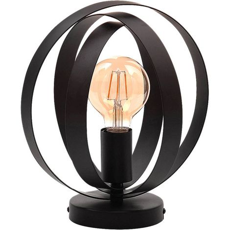 Lampada del soffitto Cortado Metal Black E27 1x Max 40W H: 28 cm Ø25 cm Dimmabile (1/4)