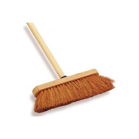 Sam Outillage – Balai à poussière avec brosse coco naturel – Nettoyage efficace pour sols durs – Conçu pour usage professionnel – Prix pour 1