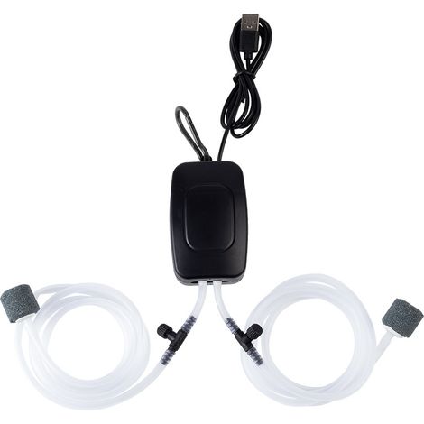 Pompe à air USB pour aquarium, pompe à air domestique, climatiseur pour aquarium de pêche extérieur (1/3)