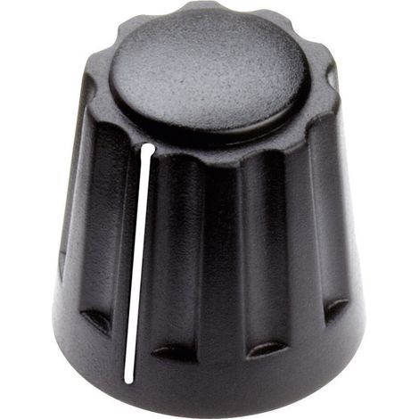 Mentor 4331.4001 4331.4001 Drehknopf mit Zeiger Schwarz (Ø x H) 14.5 mm x 14 mm 1 St.