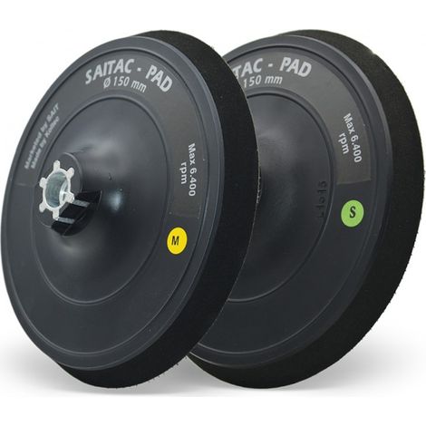 SAIT PAD-VEL STANDARD Platorello con cuscino in gomma sintetica M14 - Diametro: 150