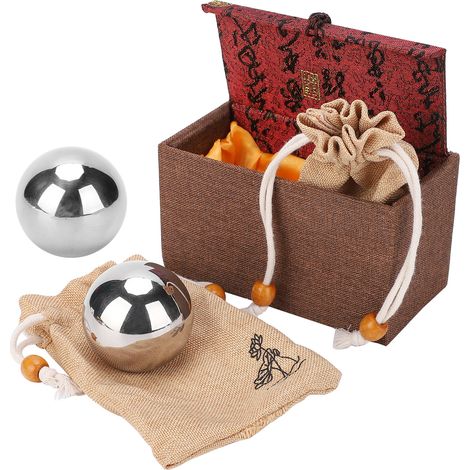 Balle de Massage en Acier Inoxydable 304 - 50mm pour Récupération Sportive et Relaxation