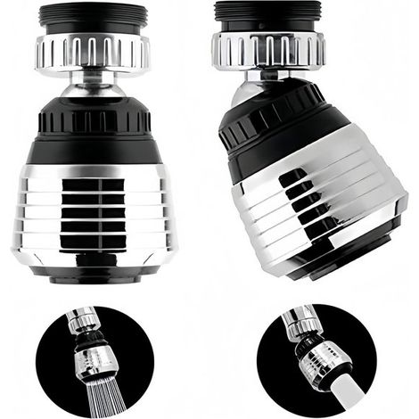 2 bocchette del rubinetto girevoli a 360° Filtro spray di lusso per il risparmio idrico Accessori da cucina di alta qualità (1/5)