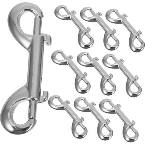 Stück Doppelkarabiner mit Doppelverschluss für Hundeleinen