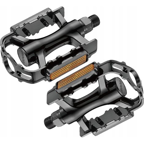 Neco Aluminium-Fahrradpedale schwarz mit Lagern