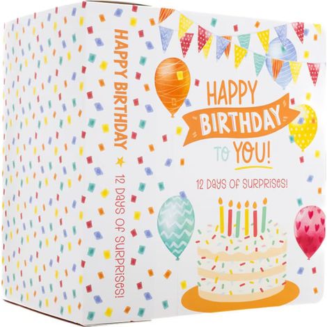 12-Day Birthday Countdown Surprise Gift Box - Premium Birthday Gift Box, Paper Art Gift Box, In Stock