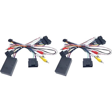 2x Autoradio-Stromkabel mit 16-poligem, sicherem CAN-Bus-Anschluss für Ford Focus F150 Ranger (2012-2015)