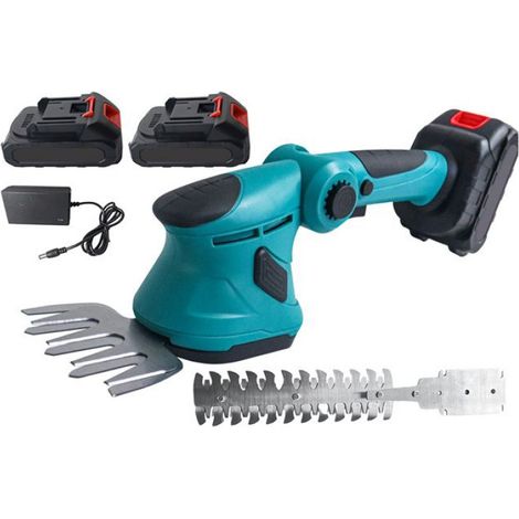 Taille-haie sans fil - 2 batteries 21V - 8000 tr/min, 650W, robuste et léger, convient aux haies et aux arbustes. (1/5)