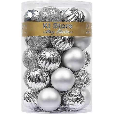 34 boules de Noël incassables pour sapin, petites décorations de Noël. (1/4)