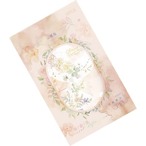 30 selbstklebende Blumenaufkleber mit Aquarellmotiven aus PET, dekorativ, für Notizbücher, Tagebücher, Notizblöcke und als Geschenk, gelb (1/5)