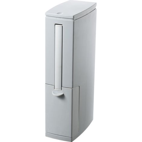 Corbeille de salle de bain étroite avec brosse de WC - Design (1/5)