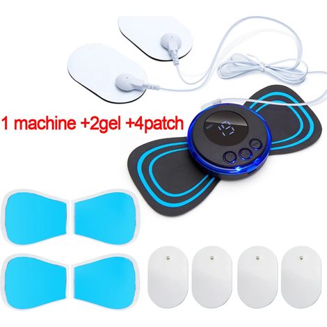 EMS-Nackenmassagegerät (Muskelstimulator) – Niederfrequentes elektrisches Impulspflaster – Entspannungs- und Schmerzlinderungsgerät  01298-AquaForge