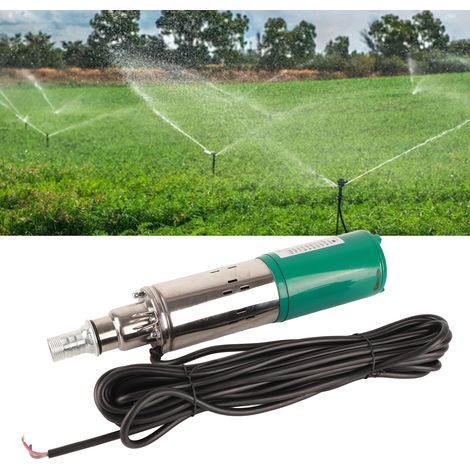 Pompe solaire submersible pour puits profonds 3SYDC12V/S1.2-30, pompe d'irrigation 12 V CC 220 W, hauteur de refoulement de 30 m, moteur tout cuivre, pompe Ă vis CC Ă balais (1/5)