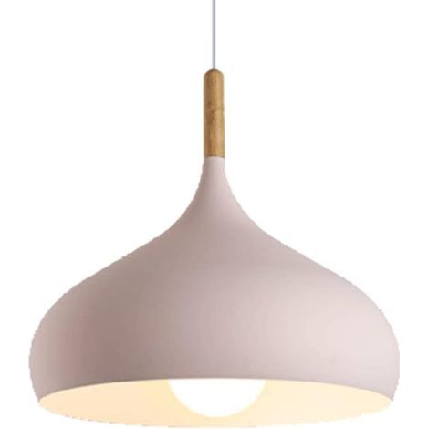 Creative Macaron Pendant Light, Modern Chandelier, Minimalist Cafe Ceiling Light, Suitable for Country-Style Kitchens, Bedside Tables, Tea Rooms and Cafes (Pink, 24cm) (1/5)