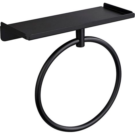 Porte-serviettes circulaire en acier inoxydable pour salle de bain ave (1/5)