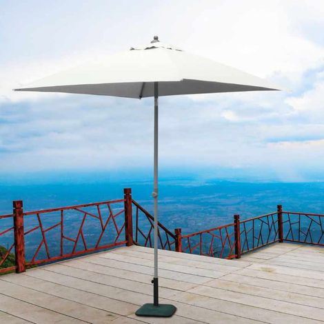 Gartenschirm 2x2 Sonnenschirm Alu mittelmast Quadratisch Café Hotel Plutone