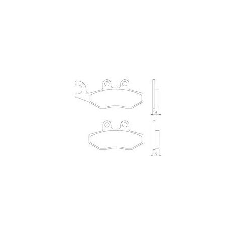 PASTILLAS DE FRENO BRENTA KH353 DE METAL SINTERIZADO (DORADO) (FT 4041)